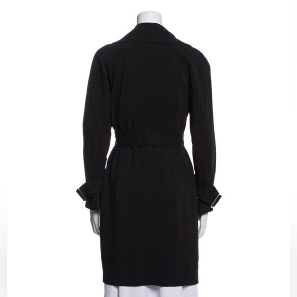 A.L.C. Black Trench Coat - Picture 3 of 5